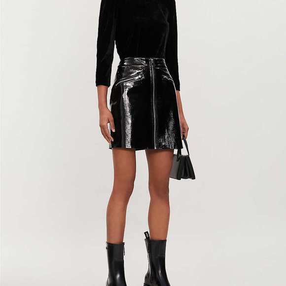 ✨Host Pick✨ Maje patent leather skirt - Picture 2 of 5